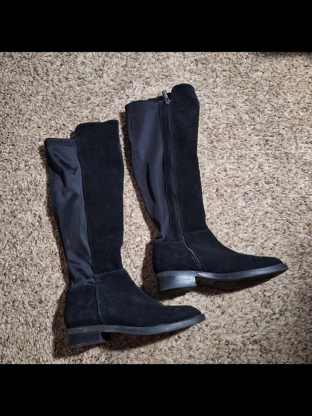 Blondo Olivia Waterproof Black Leather Knee High Boots Size 6M